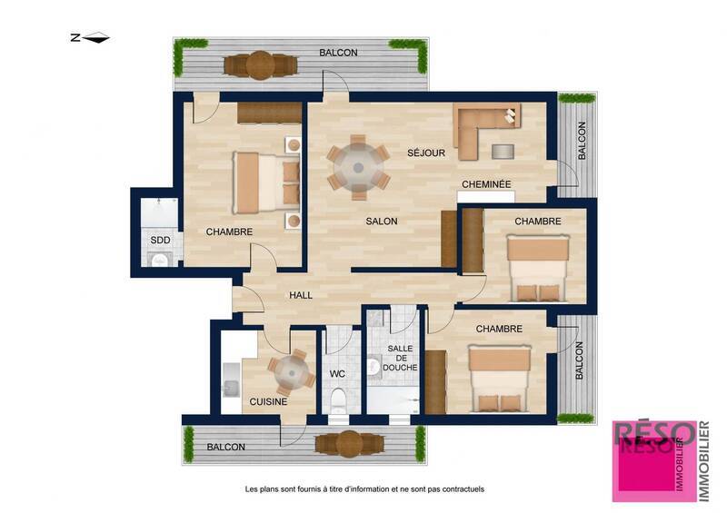 Buy apartment 4 rooms 106 m² in Annemasse 74100