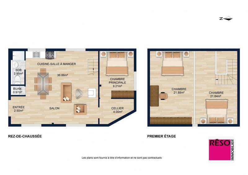 Vente maison 4 pièces 100 m² à Saint-Jeoire 74490