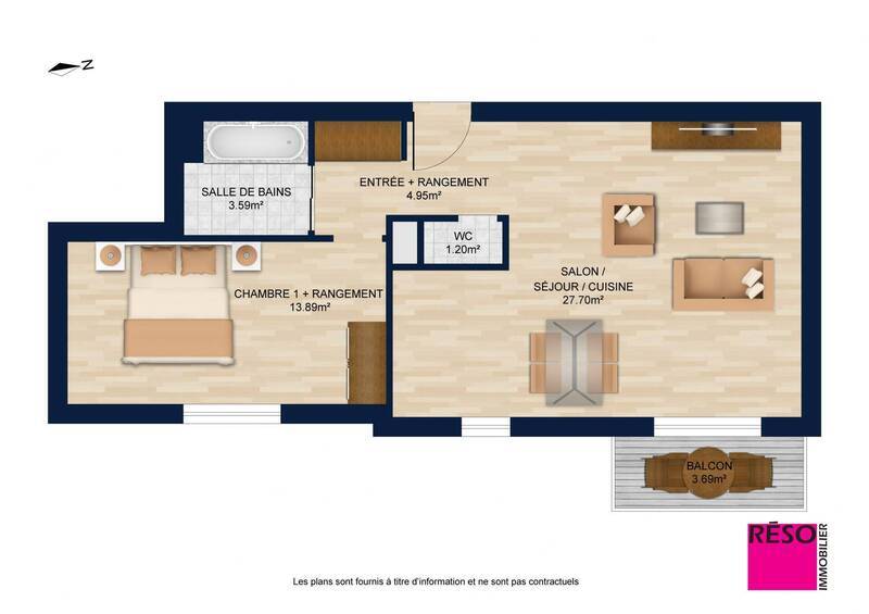 Vente appartement 2 pièces 51.15 m² à Annemasse 74100