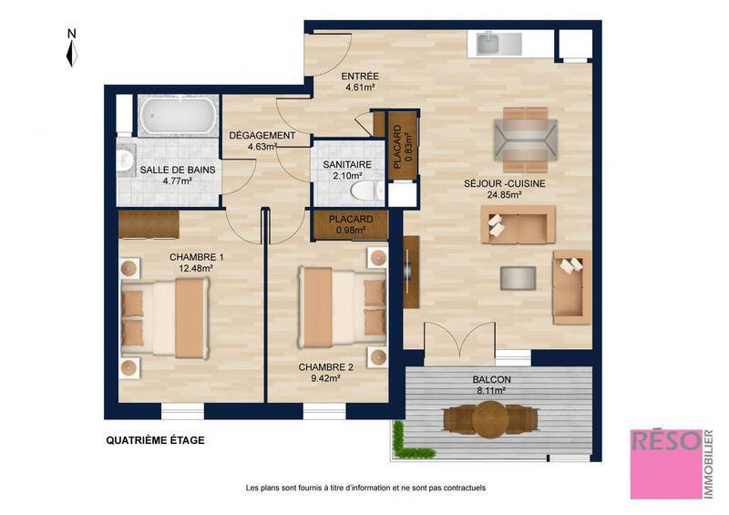 Vente appartement 3 pièces 64.76 m² à Annemasse 74100