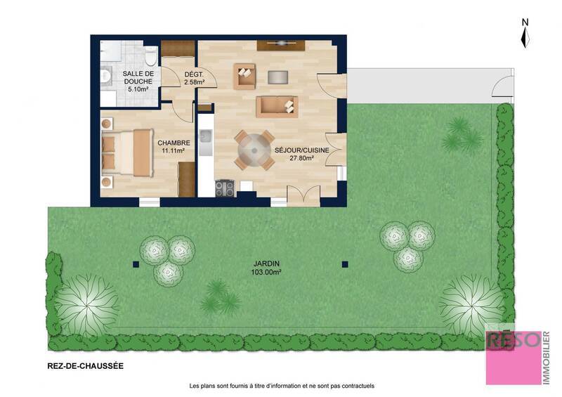 Vente appartement 2 pièces 46.73 m² à Cranves-Sales 74380