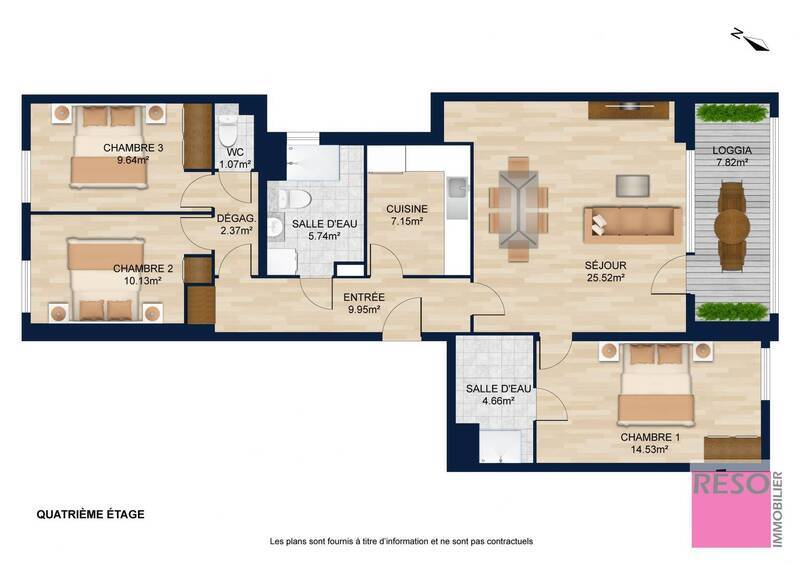 Vente appartement 4 pièces 88.42 m² à Annemasse 74100