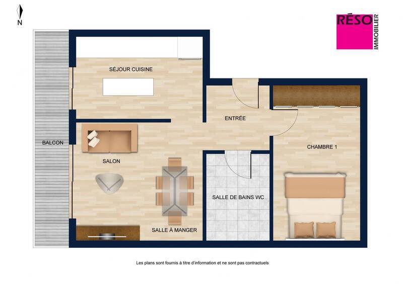 Vente appartement 2 pièces 46.77 m² à Annemasse 74100