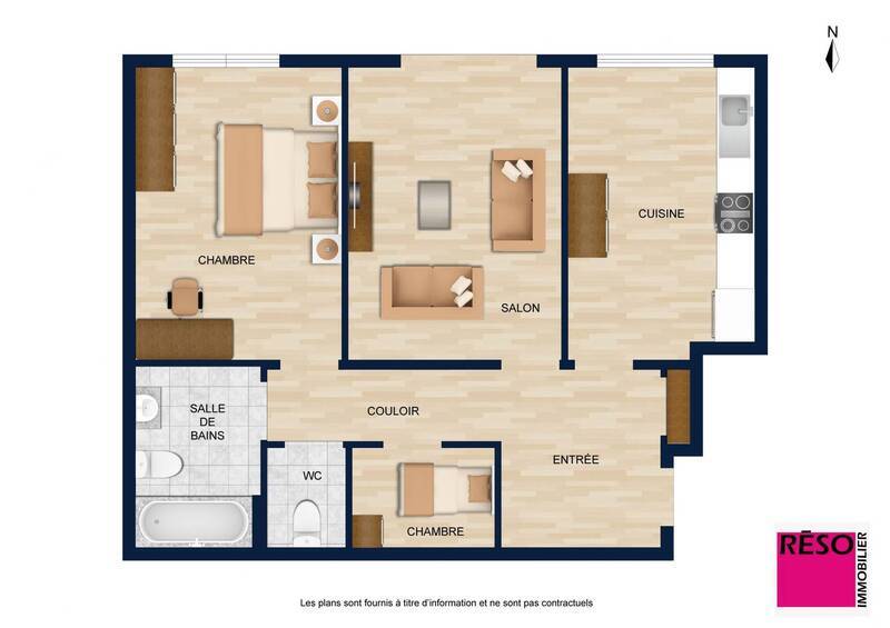 Buy apartment 2 rooms 51 m² in Collonges-sous-Salève 74160