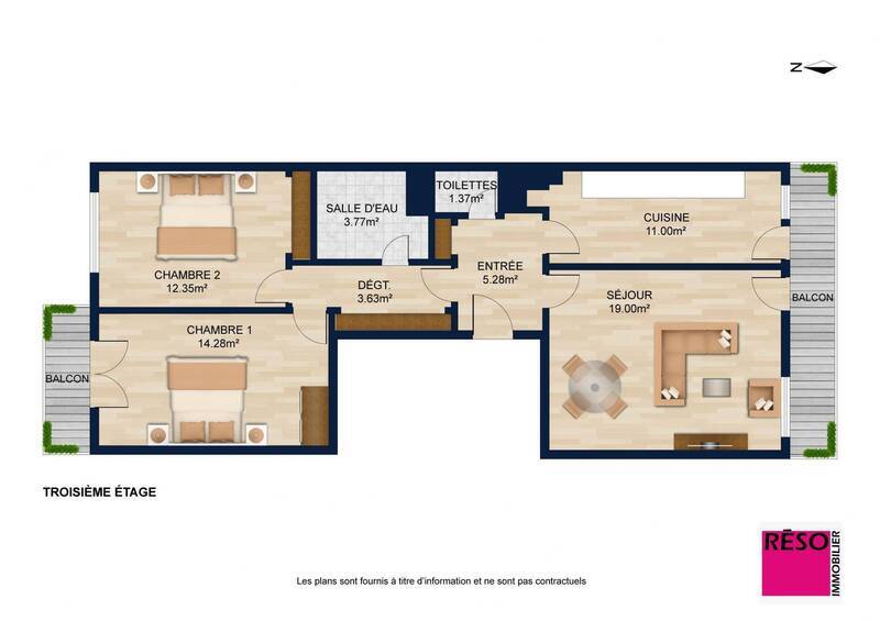 Vente appartement 3 pièces 71 m² à Ambilly 74100
