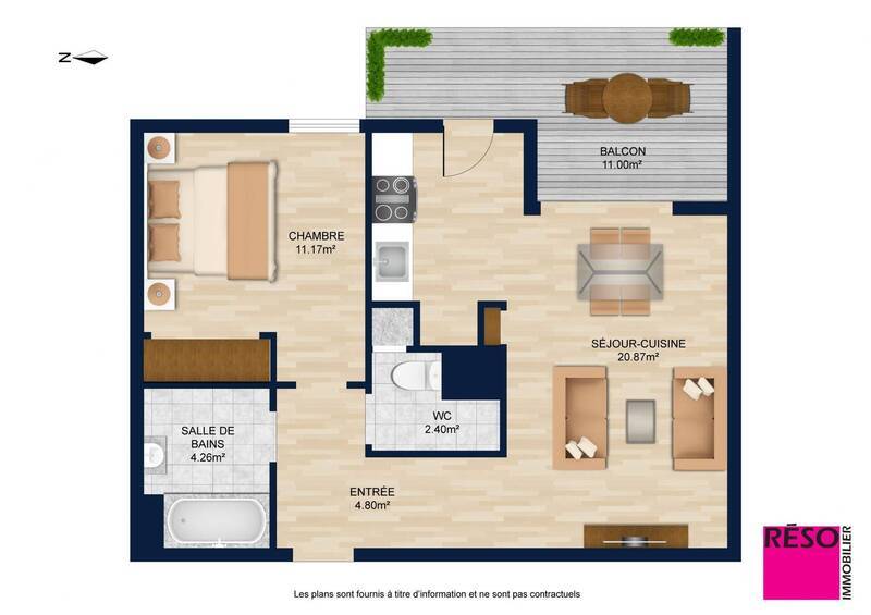 Vente appartement 2 pièces 43.5 m² à Étrembières 74100